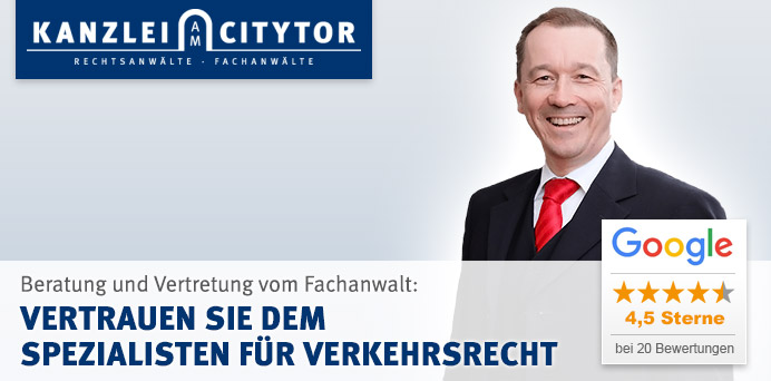 Beratung und Vertretung vom Fachanwalt: Vertrauen Sie dem Spezialisten für Verkehrsrecht | Kanzlei am Citytor